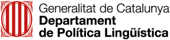 Generalitat de Catalunya, Departament de Política Lingüística
